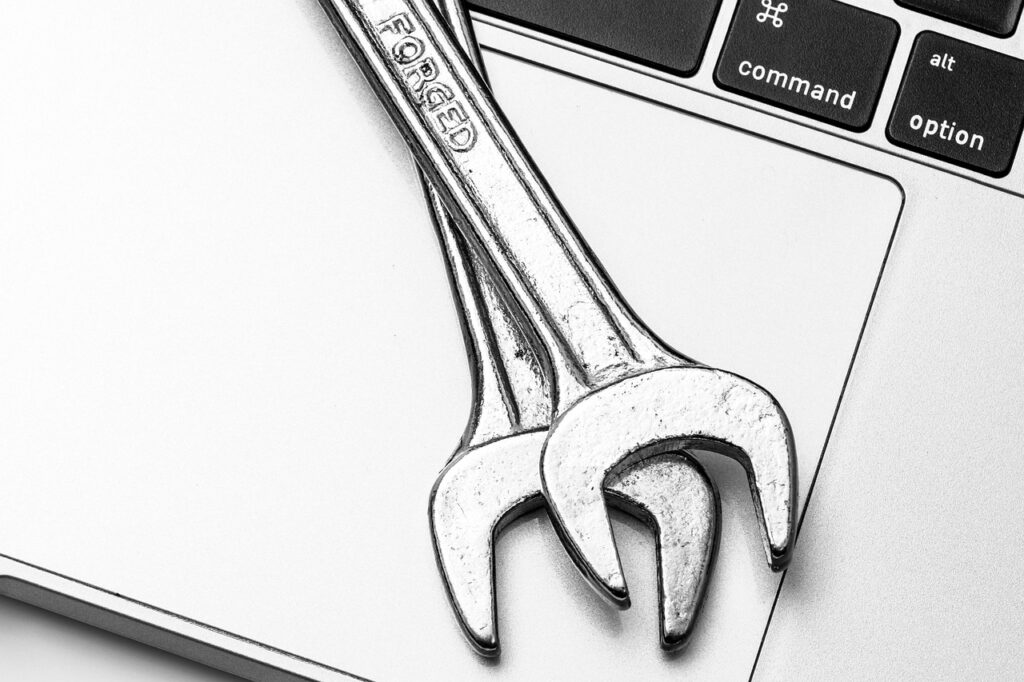 wrenches, laptop, computer repair, it service, keys, keyboard, support, technology, informatics, programming, pc, electronics, computer, idea, concept, black and white, monochrome, computer repair, computer repair, computer repair, it service, it service, it service, it service, it service